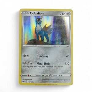 COBALION 114/198 Chilling Reign - RARE HOLO Pokemon Trading Card